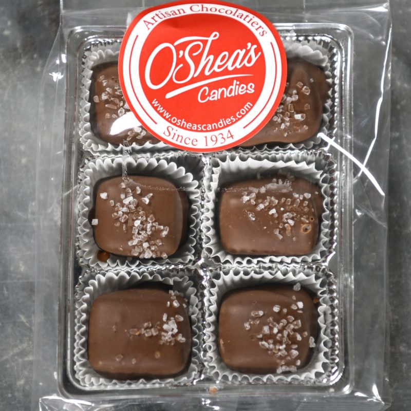 Snack Pack 6 Pc – O’Shea’s Milk Chocolate Sea Salt Caramels