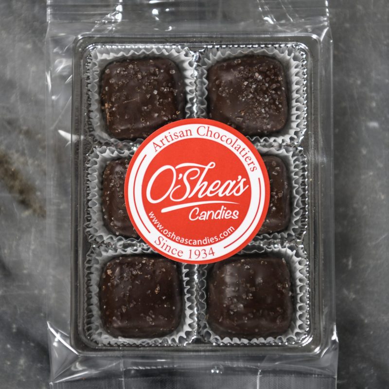 Snack Pack 6 Pc – O’Shea’s Dark Chocolate Sea Salt Caramels