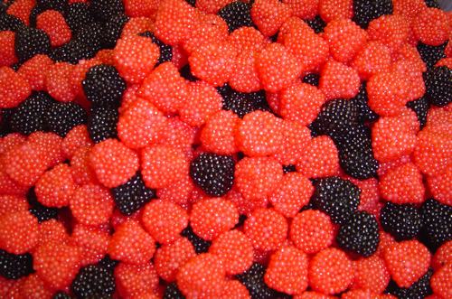 O’Shea’s Gummi Red & Black Raspberries