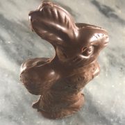 O'Shea's Solid Chocolate Medium Bunny with Basket on Back