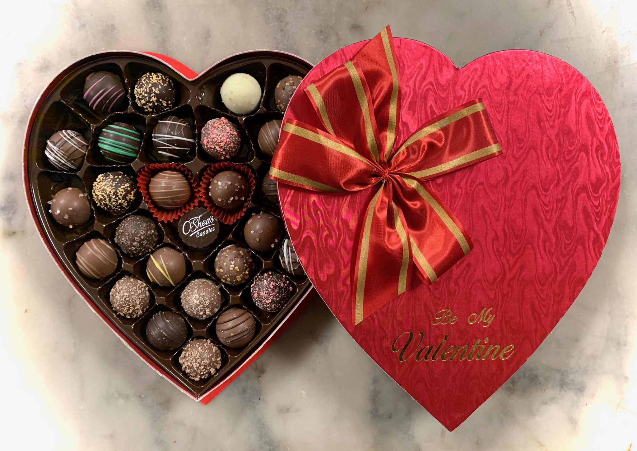 Happy Valentines Day Gift Box Of Truffle Hearts