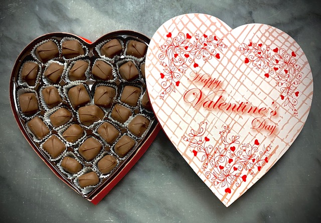 O’Shea’s Heart Box of Chocolate Covered Caramels