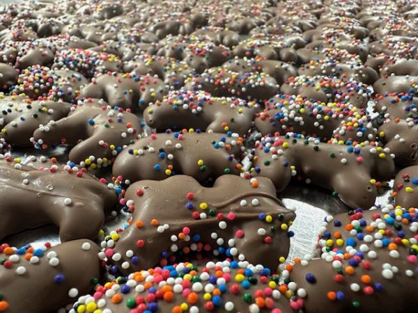 O'Shea's Gourmet Milk Chocolate Animal Crackers w/ Rainbow Non Pariels