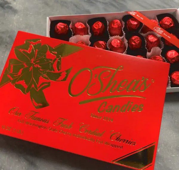 O'Shea's Red Foil Cordial Cherries