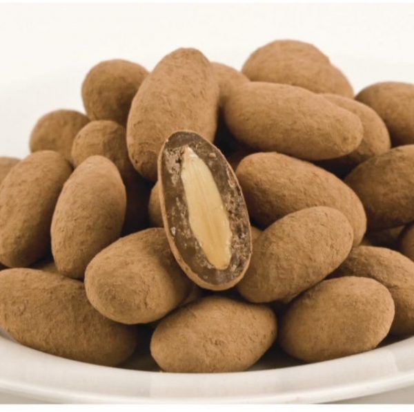 O'Shea's Gourmet Double Dipped Cocoa Dusted Dark Chocolate Panned Almonds