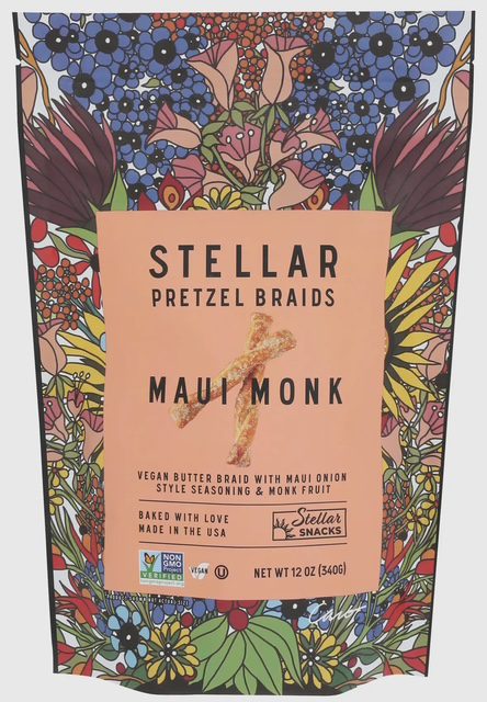 O'Shea's Stella Maui Monk Gourmet Pretzels 3/4th Pound
