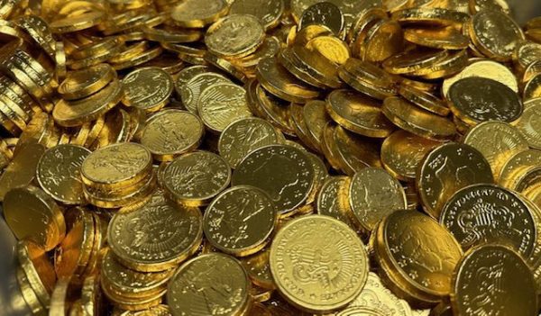 O'Shea's Old Fashioned Gold Foil Coins Milk Chocolate