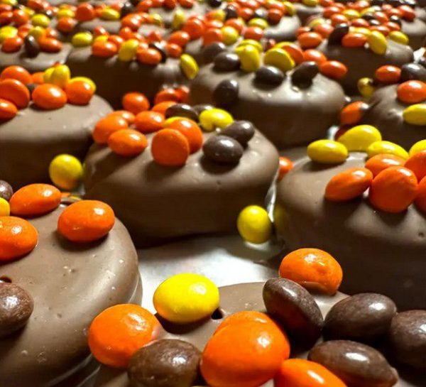 O'Shea's Gourmet Oreos Reese Pieces Milk Chocolate