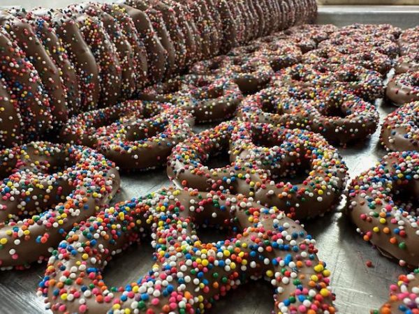 O'Shea's Decorated Milk Pretzels w/ Rainbow NonPariels