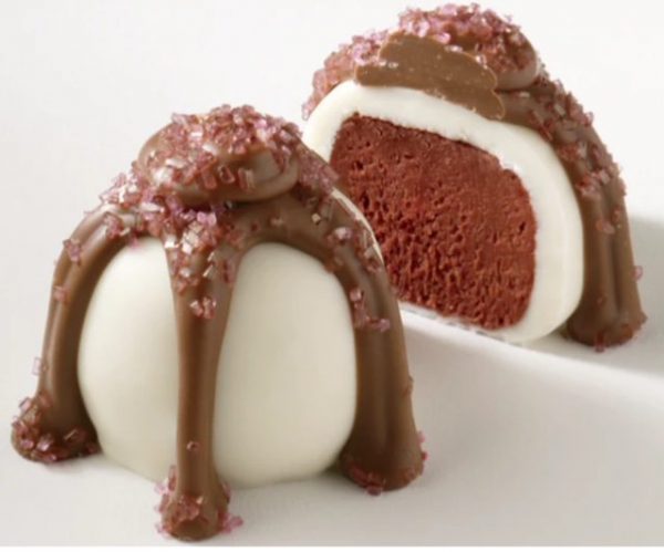 O'Shea's Hand Piped White Chocolate Red Velvet Cake Gourmet Truffle 24 Ct - $4.98 Each