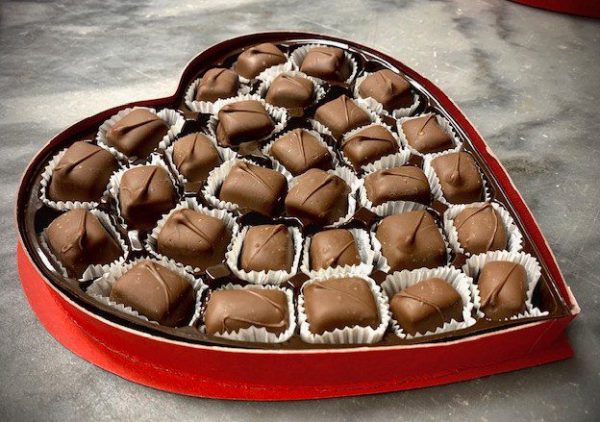 O'Shea's Heart Box of Chocolate Covered Salted Caramels