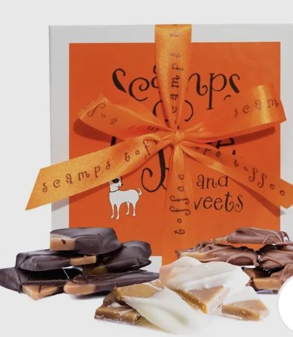 Scamps Gourmet Homemade Dipped Toffee - ALL MILK 1lb Gift Box