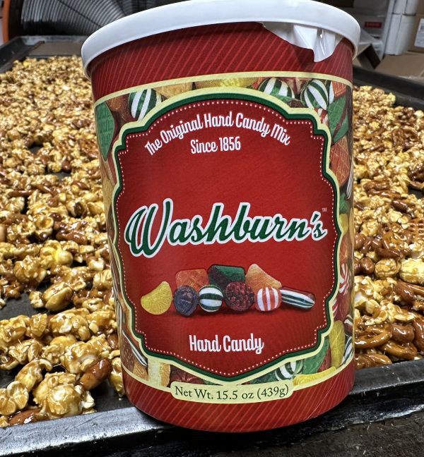 Washburns Old Fashioned Hard Candy Canister