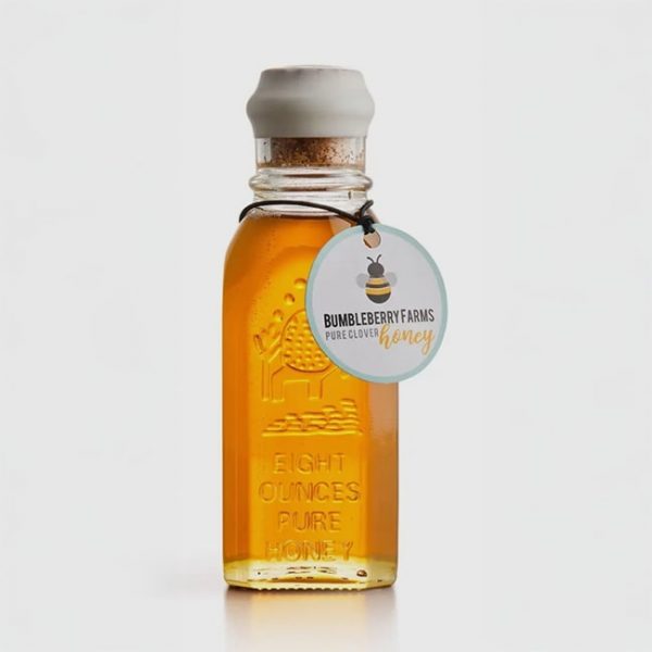 Bumbleberry Farms 8oz Embossed Honey