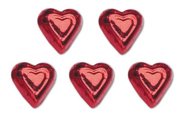 O'Shea's Milk Chocolate Red Foil Hearts