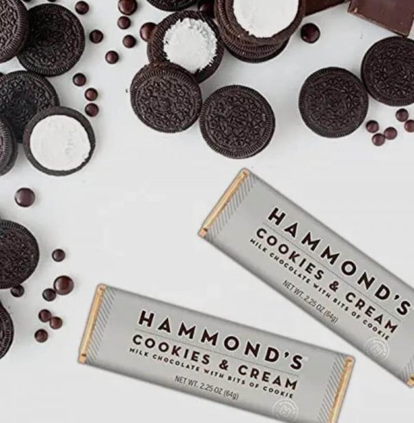 Hammonds Gourmet Foil Wrapped Candy Bar - Cookies N' Cream