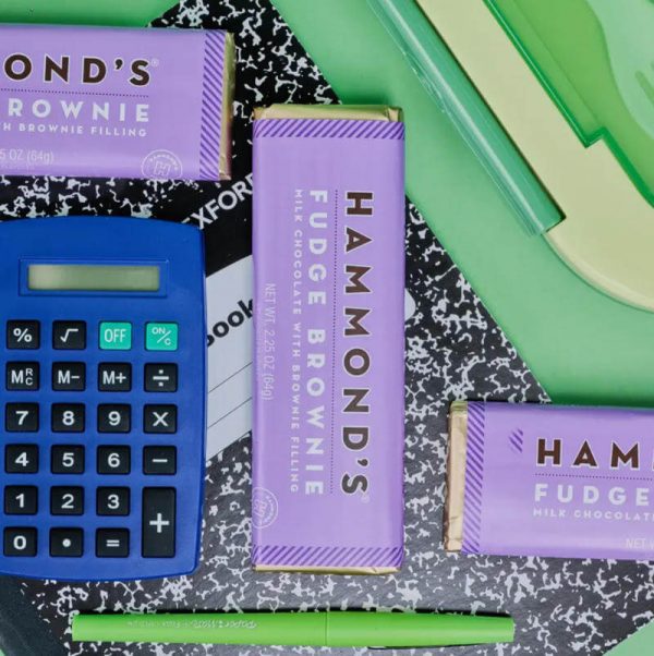 Hammonds Gourmet Foil Wrapped Candy Bar - Fudge Brownie