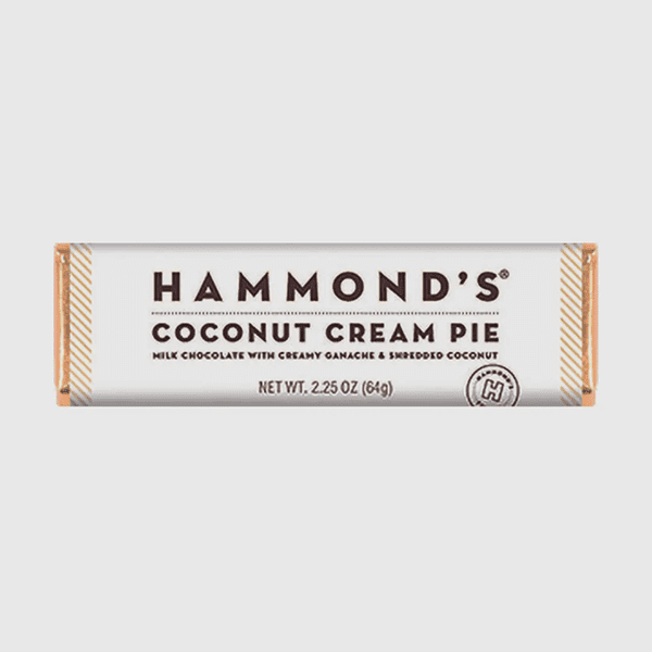 Hammonds Gourmet Foil Wrapped Candy Bar - Coconut Cream Pie