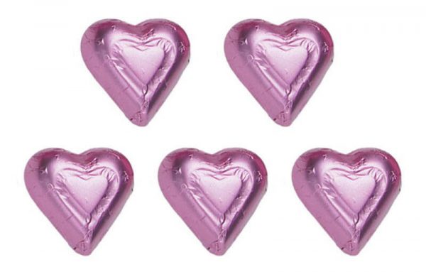 O'Shea's Milk Chocolate Silver Foil Hearts